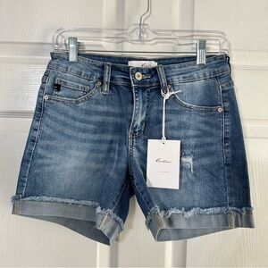 KanCan Distressed Blue Jean Shorts